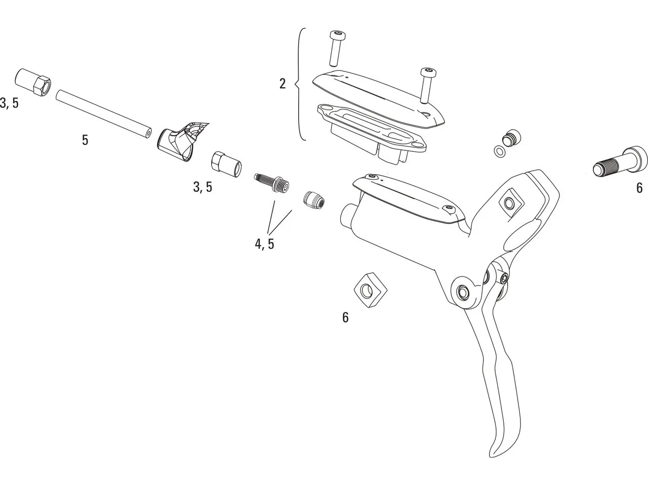 SRAM Ersatzteile Level Bremshebel, Schwarz v.2 1 SRAM Ersatzteile Level Bremshebel, Schwarz v.2 1