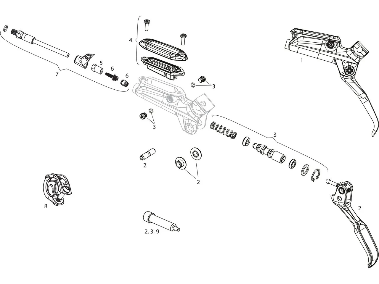 SRAM Ersatzteile Level TL Bremshebel, One_size v.2 1 SRAM Ersatzteile Level TL Bremshebel, One_size v.2 1