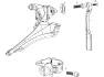 SRAM Ersatzteile Red 22, Red 2013 / Force 22 / Rival 22 Umwerfer, falkengrau-schwarz/34.9