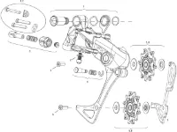 SRAM Ersatzteile Rival 1 Schaltwerk SRAM Ersatzteile Rival 1 Schaltwerk