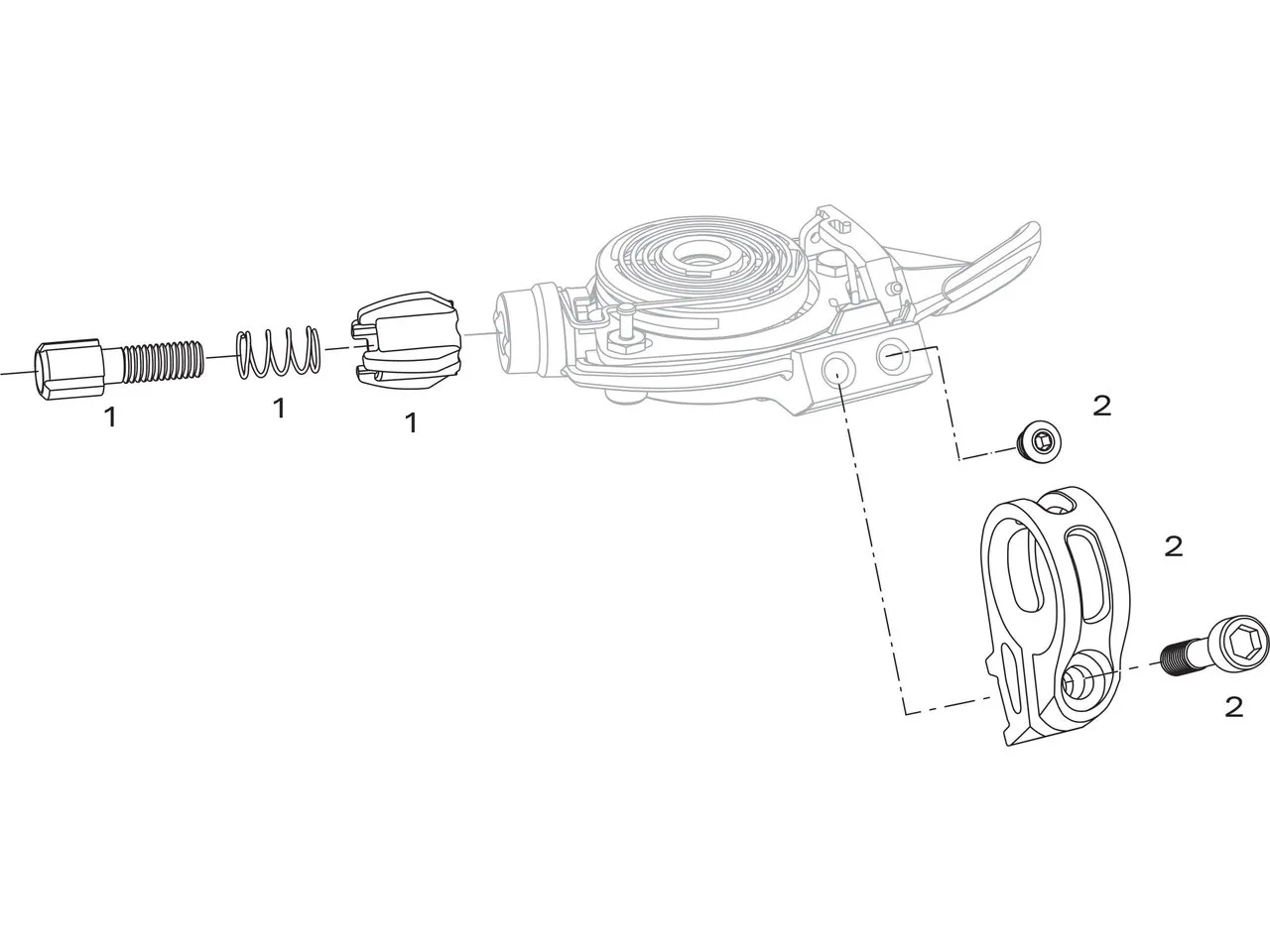 SRAM Ersatzteile X9 / X7 3x9 Schalthebel (2007-2012), Schwarz 1 SRAM Ersatzteile X9 / X7 3x9 Schalthebel (2007-2012), Schwarz 1