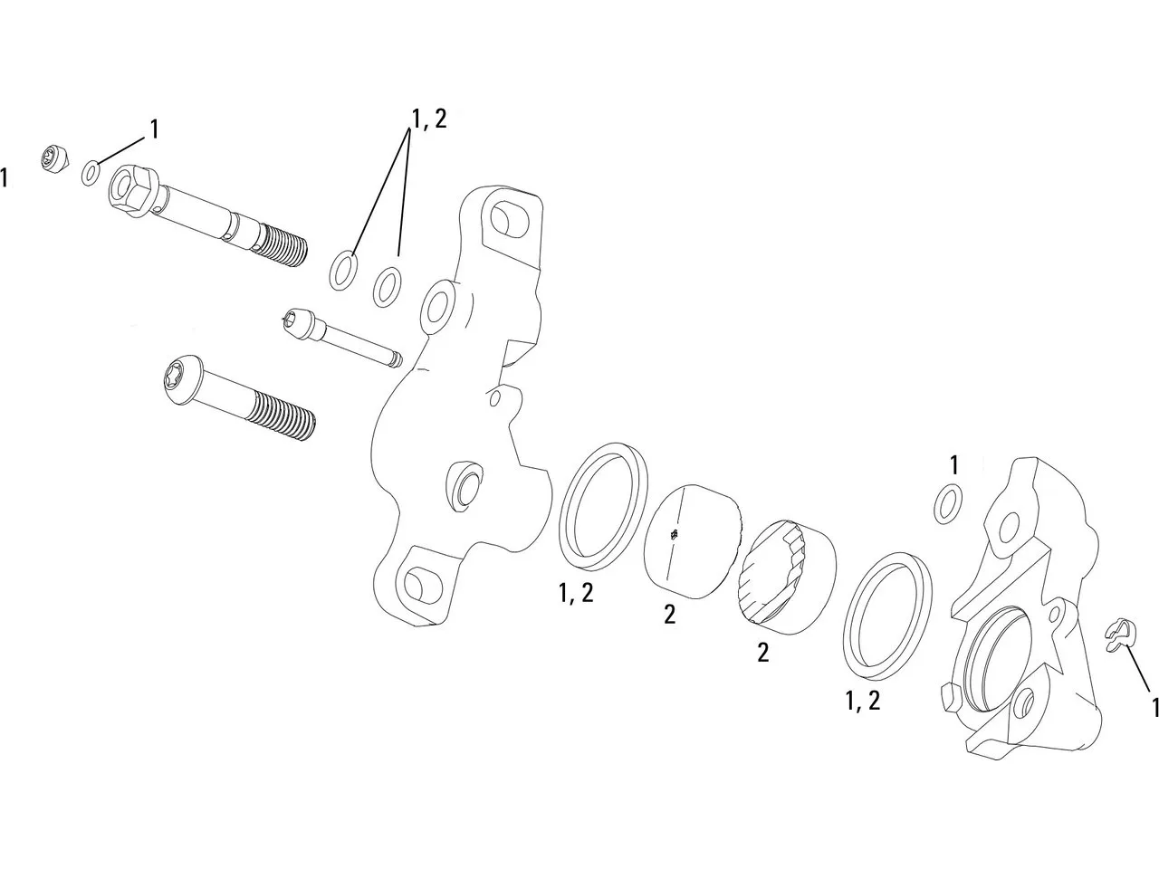 SRAM Ersatzteile XX (2010-2011)/XX World Cup (2011) Magnesium Bremssattel, One_size 1 SRAM Ersatzteile XX (2010-2011)/XX World Cup (2011) Magnesium Bremssattel, One_size 1