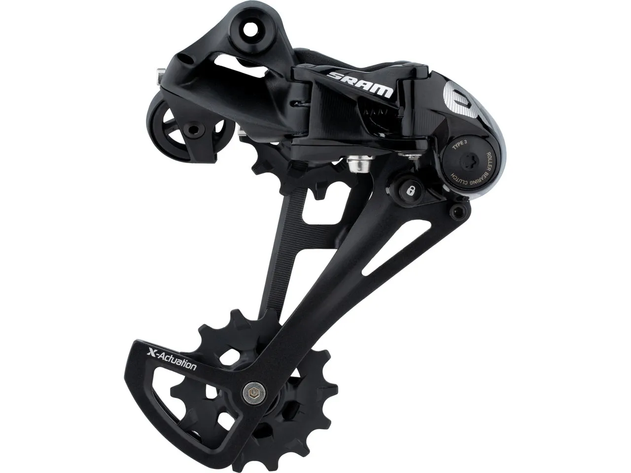 SRAM EX1 Type 3.0 Schaltwerk 8-fach, Black, 8s, Max 48t SRAM EX1 Type 3.0 Schaltwerk 8-fach, Black, 8s, Max 48t