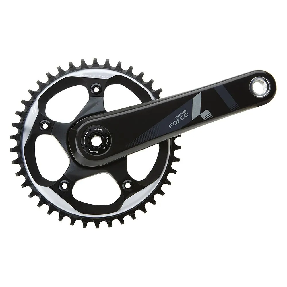 SRAM Force 1 Bb386 110 Bcd Kurbelgarnitur, Black, 172.5mm, 42t SRAM Force 1 Bb386 110 Bcd Kurbelgarnitur, Black, 172.5mm, 42t