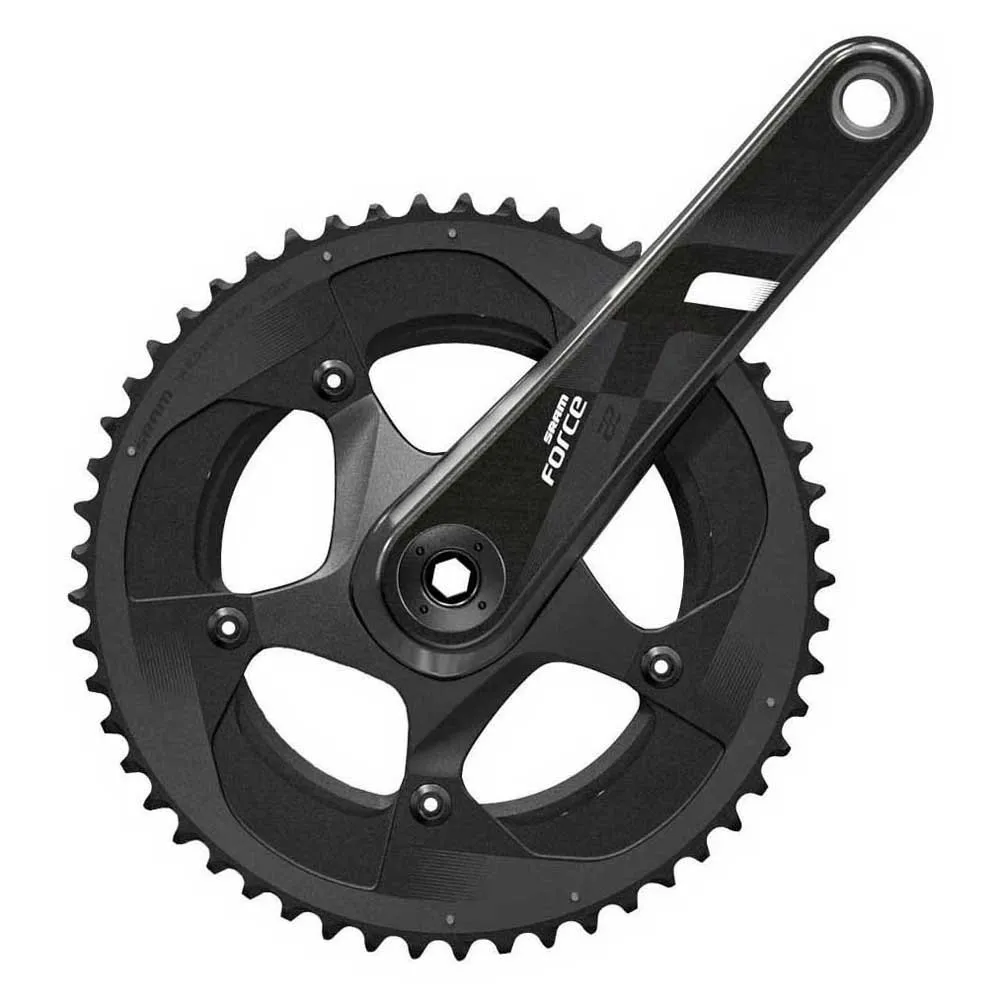 SRAM Force 22 Kurbelgarnitur, Black, 172.5mm, 46-36t SRAM Force 22 Kurbelgarnitur, Black, 172.5mm, 46-36t