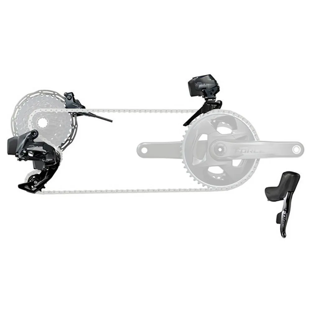 SRAM Force E-tap Axs 2x D1 Hrd Fm Fahrradkomponentengruppe, Black, One Size SRAM Force E-tap Axs 2x D1 Hrd Fm Fahrradkomponentengruppe, Black, One Size