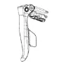 SRAM Force E-tap Axs Brake Right Fahrrad Hebel, Black / silver, One Size