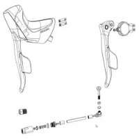 SRAM Force Etap Axs D2 Linkes Ersatzteilset SRAM Force Etap Axs D2 Linkes Ersatzteilset