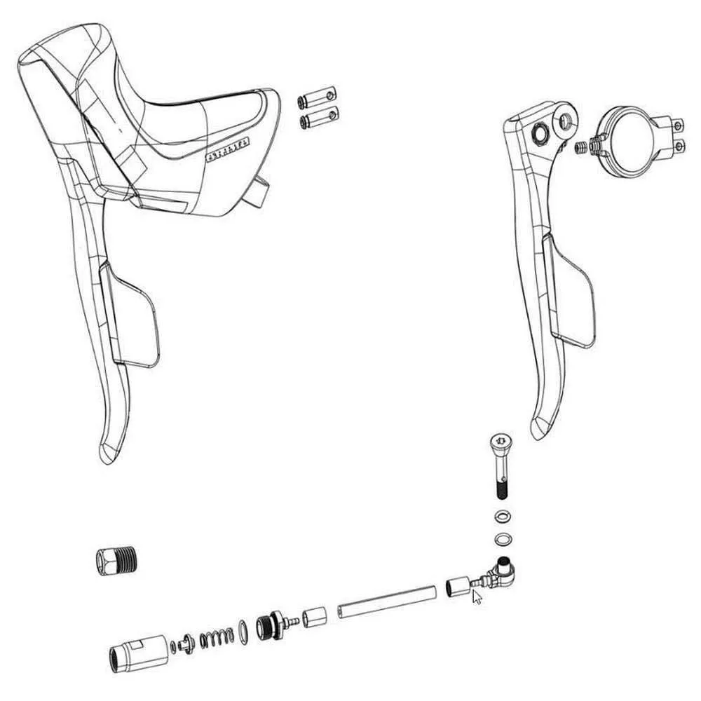SRAM Force Etap Axs D2 Rechter Bremshebel Mit Schalthebel, Grey, One Size SRAM Force Etap Axs D2 Rechter Bremshebel Mit Schalthebel, Grey, One Size