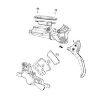 SRAM Force Etap Axs D2 Scheibenbremssattel SRAM Force Etap Axs D2 Scheibenbremssattel