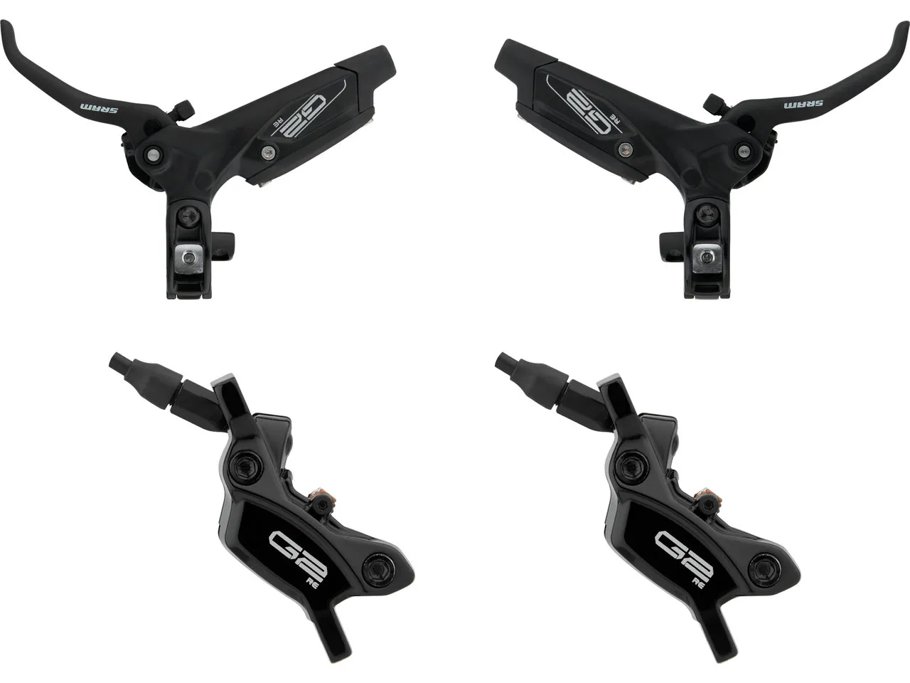 SRAM G2 RE v+h Set Scheibenbremse, Schwarz, Satz (VR + HR) SRAM G2 RE v+h Set Scheibenbremse, Schwarz, Satz (VR + HR)