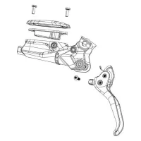 SRAM G2 Ultimate A2 Carbon Disc Brake Hebelmontage SRAM G2 Ultimate A2 Carbon Disc Brake Hebelmontage