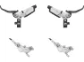 SRAM G2 Ultimate Carbon v+h Set Scheibenbremse, Grau, Satz (VR + HR)