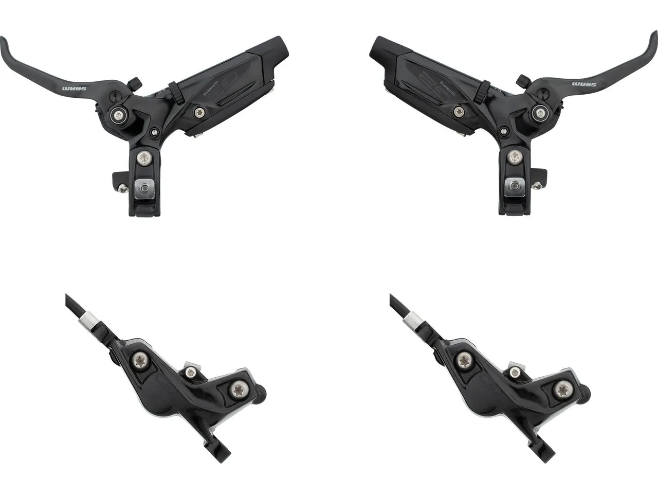 SRAM G2 Ultimate Carbon v+h Set Scheibenbremse, Schwarz, Satz (VR + HR) SRAM G2 Ultimate Carbon v+h Set Scheibenbremse, Schwarz, Satz (VR + HR)