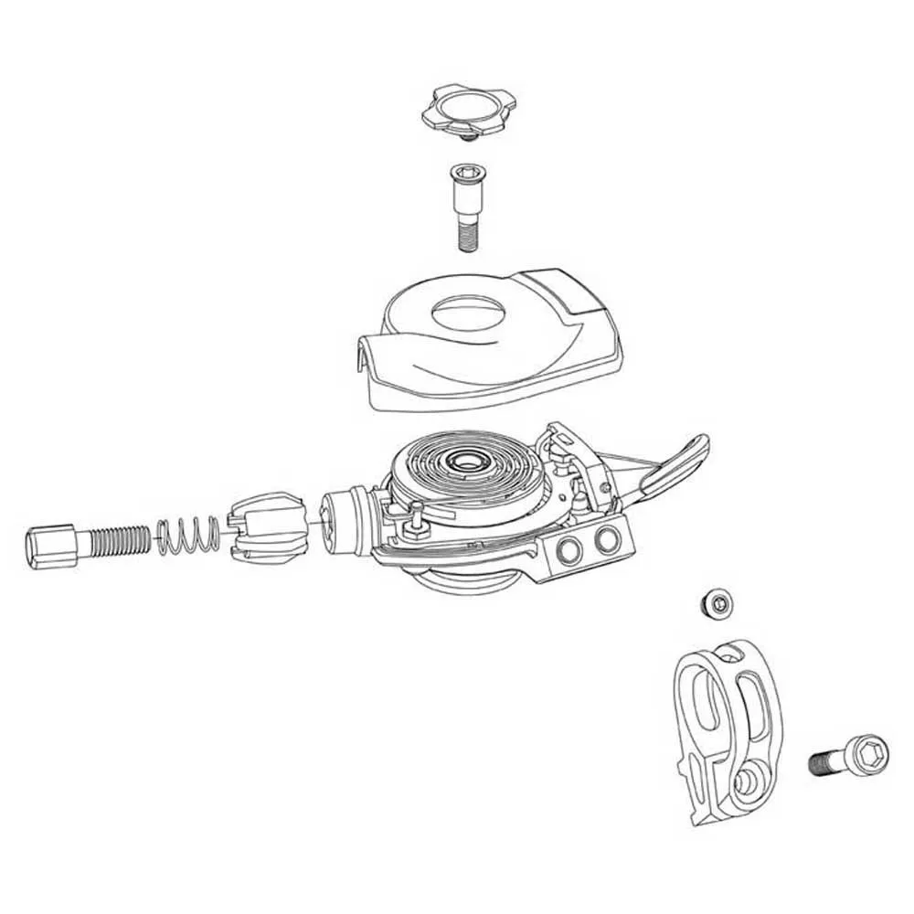 SRAM Gx Dh Right Black/polar Shift Lever Trigger Cover Kit Abdeckkappe, Black, One Size