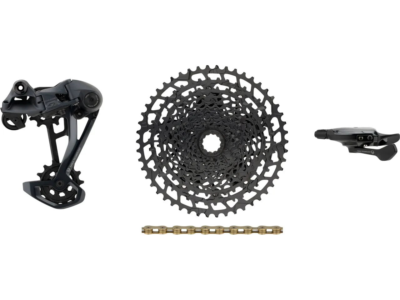 SRAM GX Eagle 1x12-fach E-Bike Upgrade-Kit mit Kassette für Shimano, Schwarz, 11-50 SRAM GX Eagle 1x12-fach E-Bike Upgrade-Kit mit Kassette für Shimano, Schwarz, 11-50