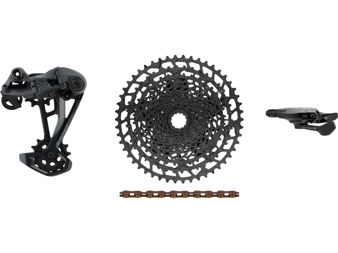 SRAM GX Eagle 1x12-fach E-Bike Upgrade-Kit mit Kassette für Shimano, Schwarz, 11-50 SRAM GX Eagle 1x12-fach E-Bike Upgrade-Kit mit Kassette für Shimano, Schwarz, 11-50