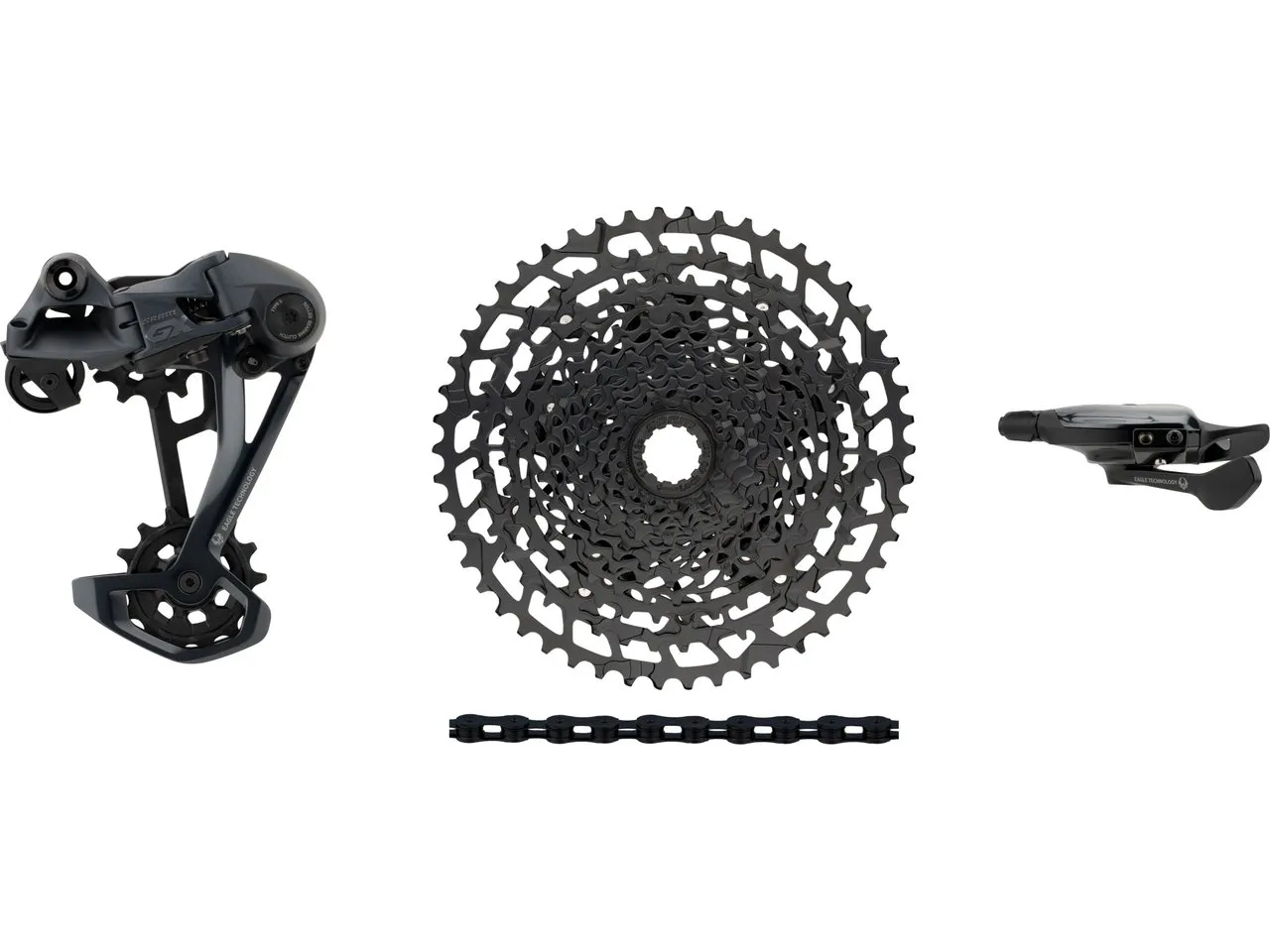 SRAM GX Eagle 1x12-fach E-Bike Upgrade-Kit mit Kassette für Shimano, Schwarz, 11-50