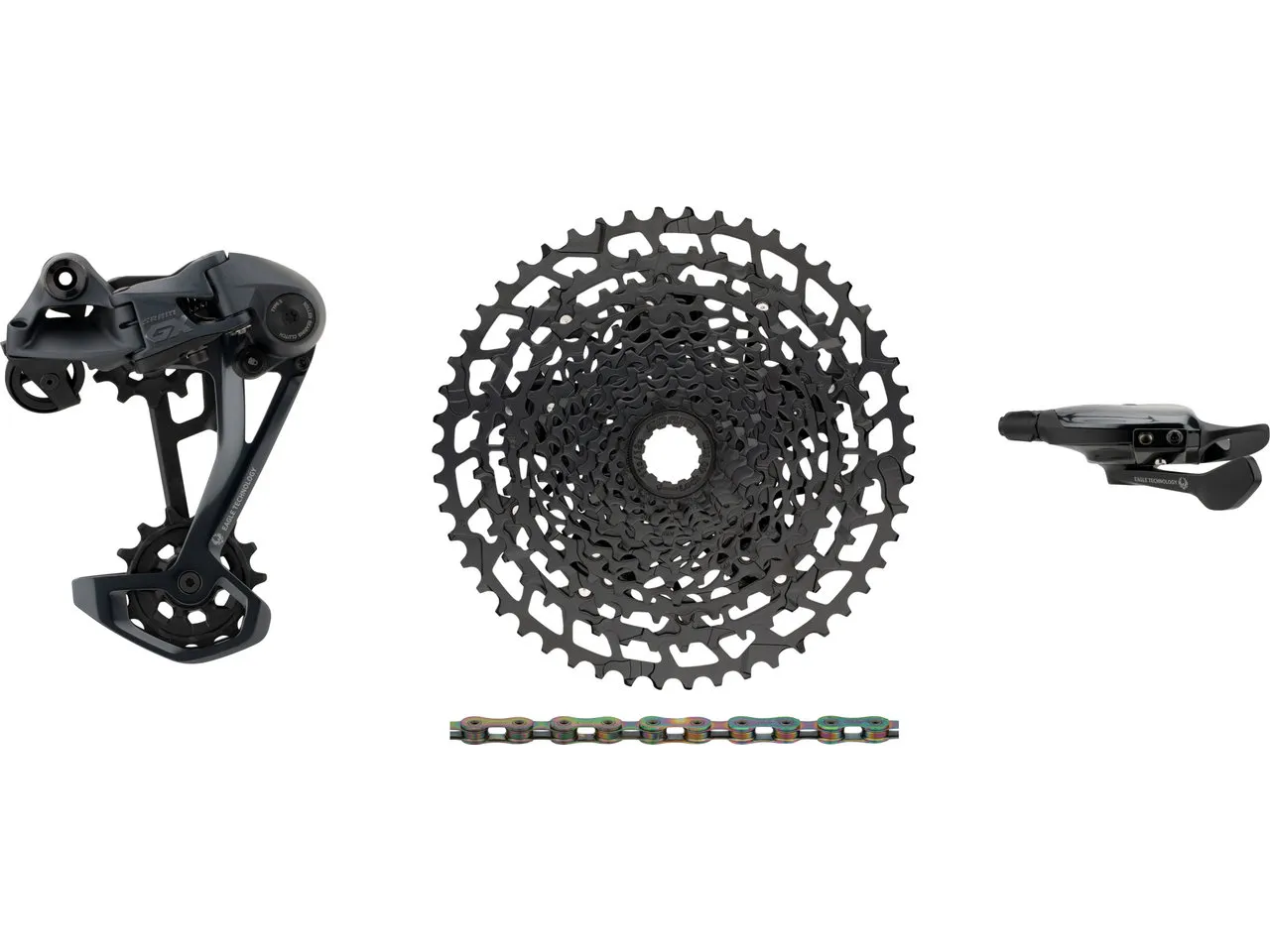 SRAM GX Eagle 1x12-fach E-Bike Upgrade-Kit mit Kassette für Shimano, Schwarz, 11-50