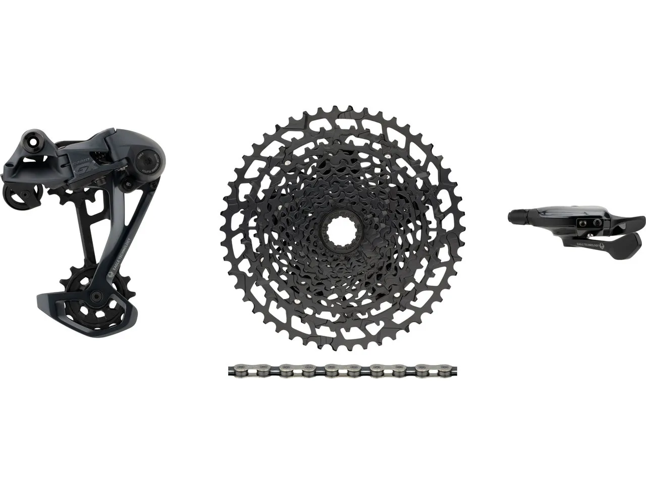 SRAM GX Eagle 1x12-fach E-Bike Upgrade-Kit mit Kassette für Shimano, Schwarz, 11-50 SRAM GX Eagle 1x12-fach E-Bike Upgrade-Kit mit Kassette für Shimano, Schwarz, 11-50