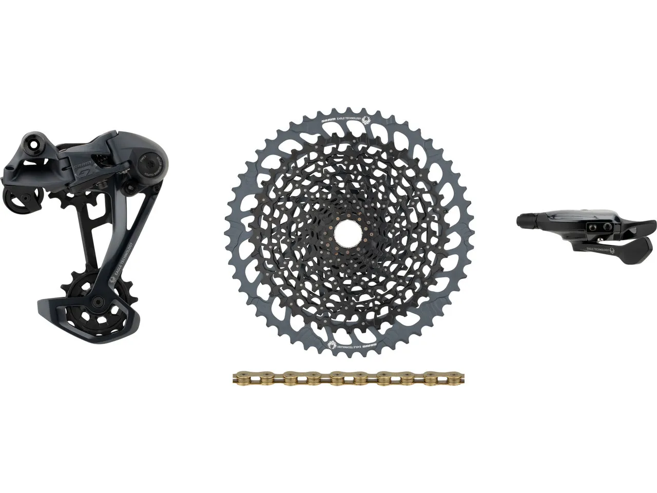SRAM GX Eagle 1x12-fach E-Bike Upgrade-Kit mit Kassette, Schwarz, 10-52 SRAM GX Eagle 1x12-fach E-Bike Upgrade-Kit mit Kassette, Schwarz, 10-52