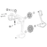 SRAM Gx Eagle Axs Fahrrad-schaltröllchensatz SRAM Gx Eagle Axs Fahrrad-schaltröllchensatz