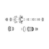 SRAM Kassettenkörper-Kit MTH 406 Unisex SRAM Kassettenkörper-Kit MTH 406 Unisex