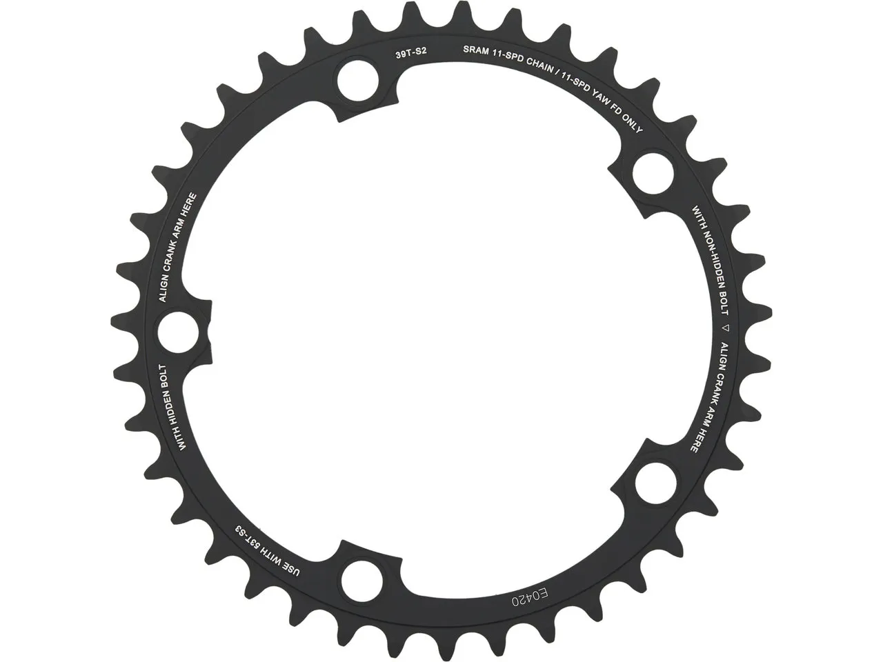 SRAM Kettenblatt Force 22 X-Glide Yaw, 5-Arm, 130 mm Lochkreis SRAM Kettenblatt Force 22 X-Glide Yaw, 5-Arm, 130 mm Lochkreis