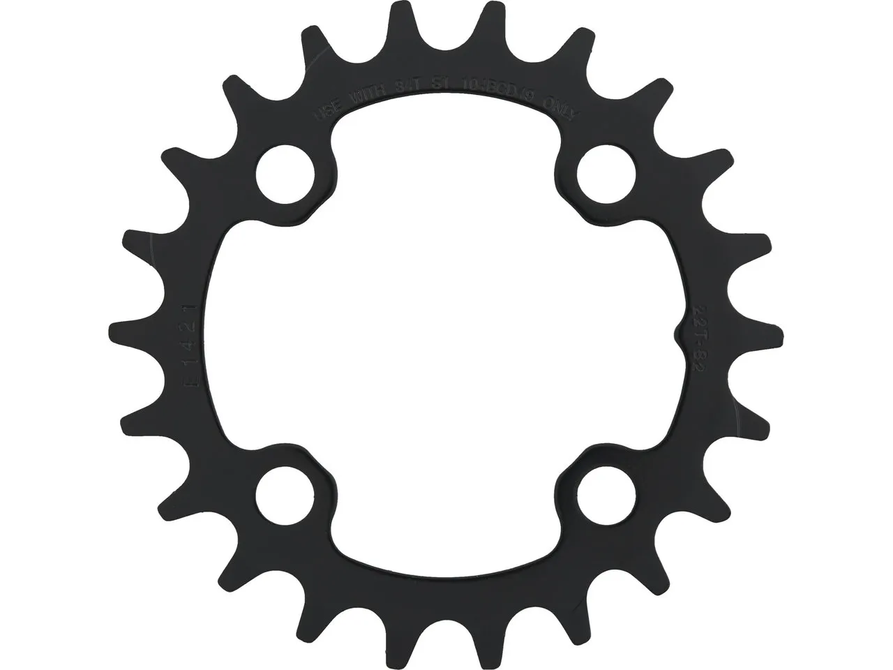 SRAM Kettenblatt X-Glide 2x10-fach für GX 1400 / GX 1000, Matte black, 22t SRAM Kettenblatt X-Glide 2x10-fach für GX 1400 / GX 1000, Matte black, 22t