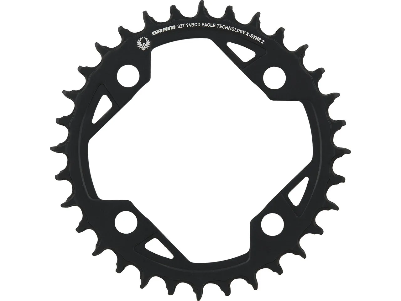 SRAM Kettenblatt X-Sync 2 Eagle 4-Arm 94 mm Lochkreis für E-MTB SRAM Kettenblatt X-Sync 2 Eagle 4-Arm 94 mm Lochkreis für E-MTB