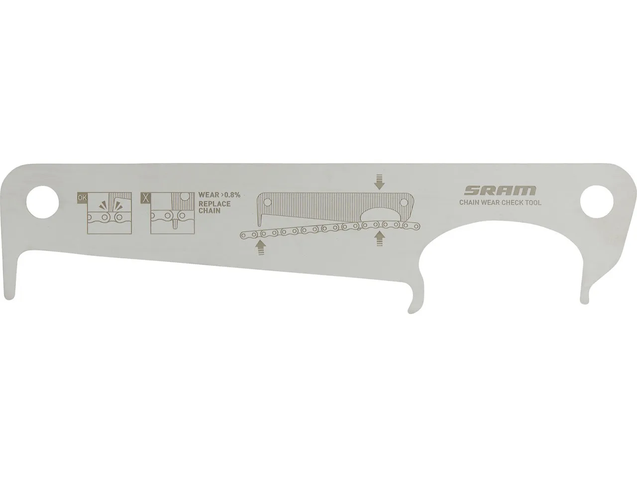 SRAM Kettenverschleißlehre, Grau, one_size SRAM Kettenverschleißlehre, Grau, one_size