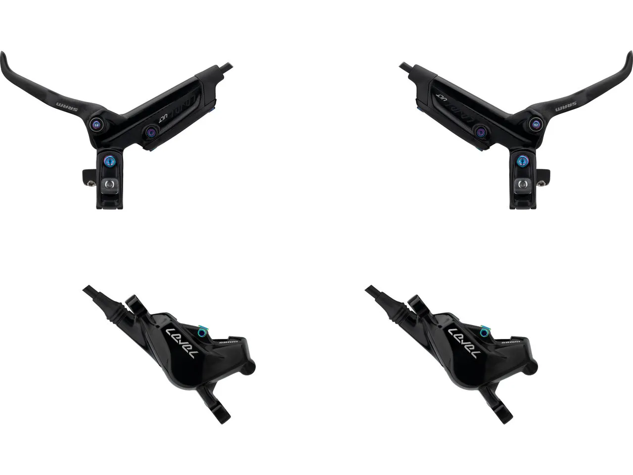 SRAM Level Ultimate Carbon v+h Set Scheibenbremse, Satz (vr + hr) 1 SRAM Level Ultimate Carbon v+h Set Scheibenbremse, Satz (vr + hr) 1