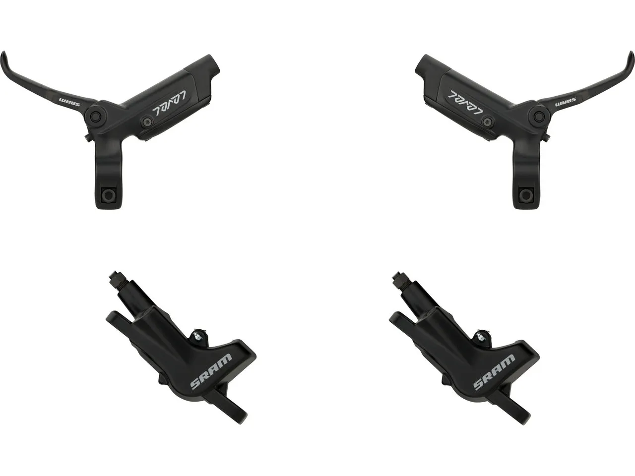 SRAM Level v+h Set Scheibenbremse, Schwarz, Satz (VR + HR) SRAM Level v+h Set Scheibenbremse, Schwarz, Satz (VR + HR)