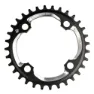 SRAM Mtb 104 No Pin Kettenblatt, Blast black, 36t