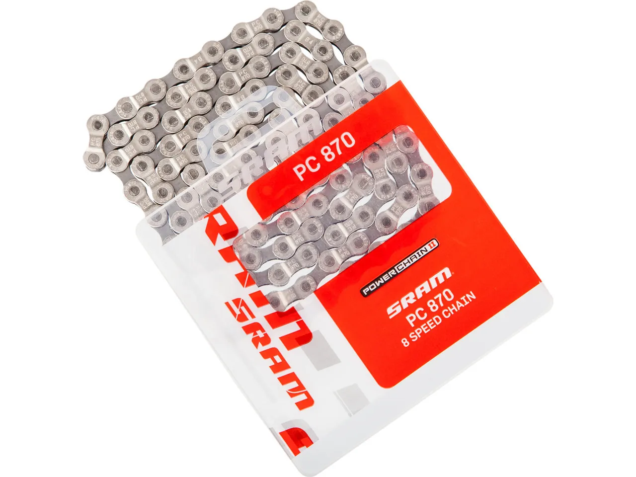 SRAM PC 870 7-/8-fach Kette, Nickel, 8 fach SRAM PC 870 7-/8-fach Kette, Nickel, 8 fach