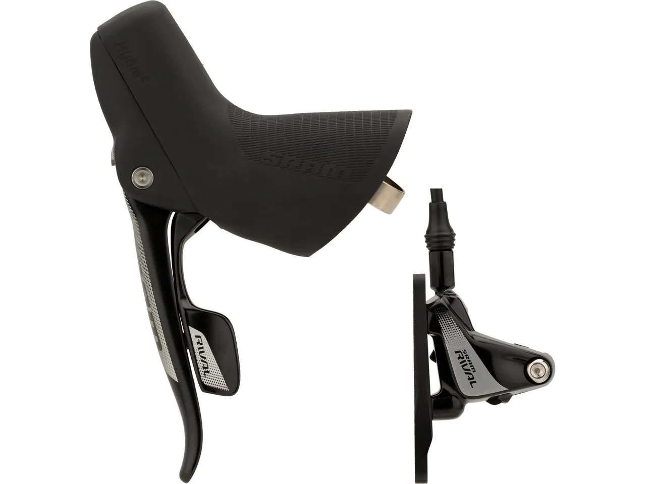 SRAM Rival 1 HRD FM Scheibenbremse mit Dropper Actuator, Black-grey, VR SRAM Rival 1 HRD FM Scheibenbremse mit Dropper Actuator, Black-grey, VR