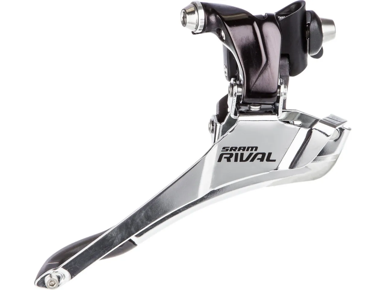 SRAM Rival 22 Yaw Umwerfer, Black anodized, Anlöt SRAM Rival 22 Yaw Umwerfer, Black anodized, Anlöt
