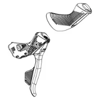 SRAM Rival Axs Disc Rechter Bremshebel Mit Elektronischem Schalthebel SRAM Rival Axs Disc Rechter Bremshebel Mit Elektronischem Schalthebel