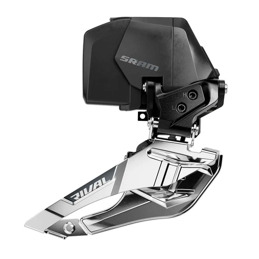 SRAM Rival E1 AXS Umwerfer 2-fach, Black / silver, 12s SRAM Rival E1 AXS Umwerfer 2-fach, Black / silver, 12s