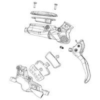 SRAM Road/elixir/db/level B1 Sinterbremsbeläge 20 Paare SRAM Road/elixir/db/level B1 Sinterbremsbeläge 20 Paare