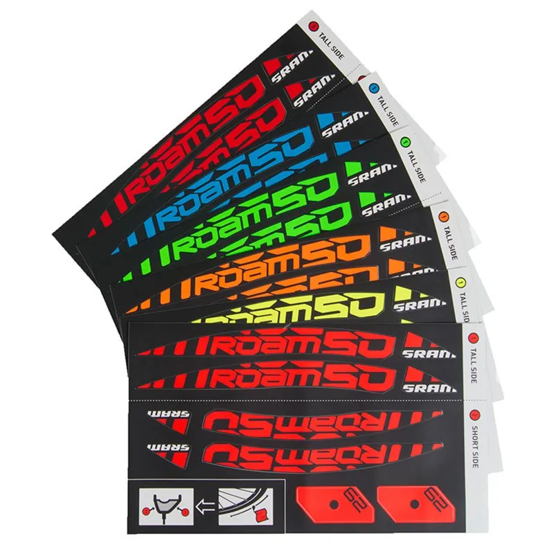 SRAM Roam 50 Mtb 29 B1 Aufkleber, Red / blue / green / yellow / orange / red-orange, One Size SRAM Roam 50 Mtb 29 B1 Aufkleber, Red / blue / green / yellow / orange / red-orange, One Size