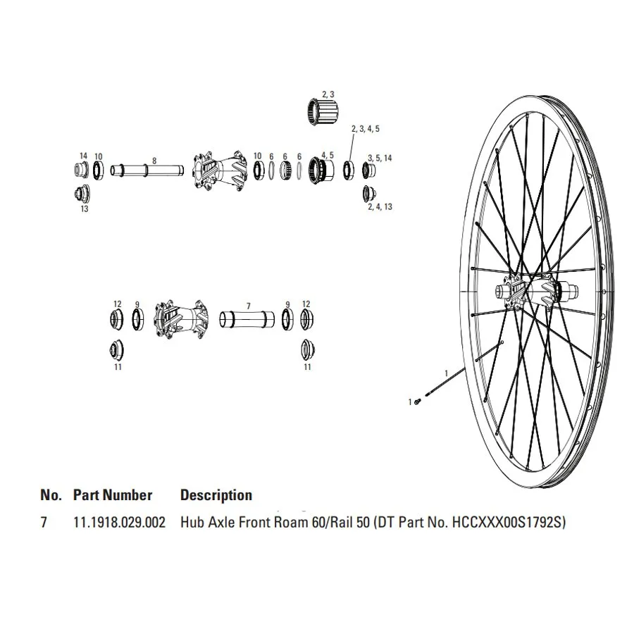 SRAM Roam 60/rail 50 Vorderradachse, Black, One Size SRAM Roam 60/rail 50 Vorderradachse, Black, One Size