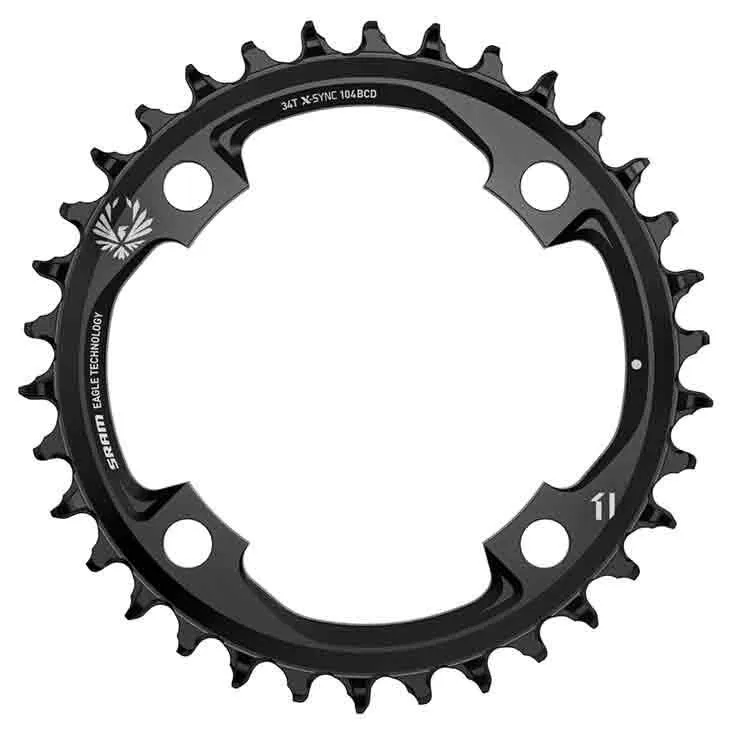 SRAM X-sync 104 Bcd Kettenblatt Refurbished, Black, 36t SRAM X-sync 104 Bcd Kettenblatt Refurbished, Black, 36t