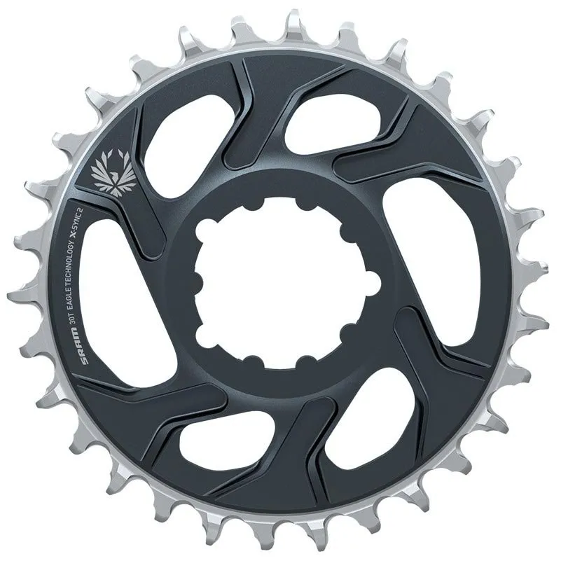 SRAM X-sync 2 Eagle Direct Mount 4 Mm Offset Kettenblatt, Lunar / polar grey, 30t SRAM X-sync 2 Eagle Direct Mount 4 Mm Offset Kettenblatt, Lunar / polar grey, 30t