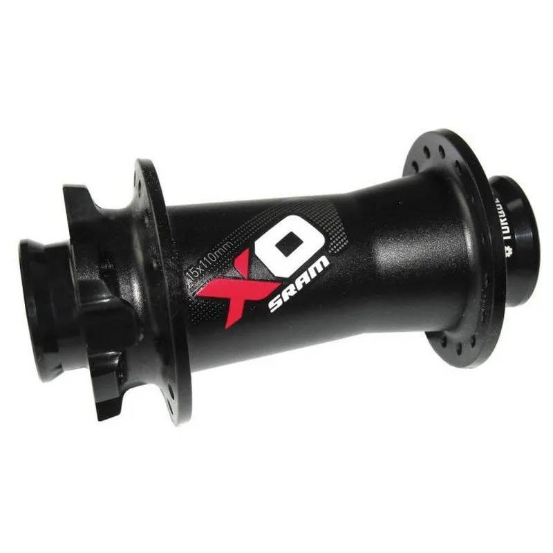 SRAM X0 6b Vorderradnabe, Black / red, 32H, 15 x 110mm SRAM X0 6b Vorderradnabe, Black / red, 32H, 15 x 110mm