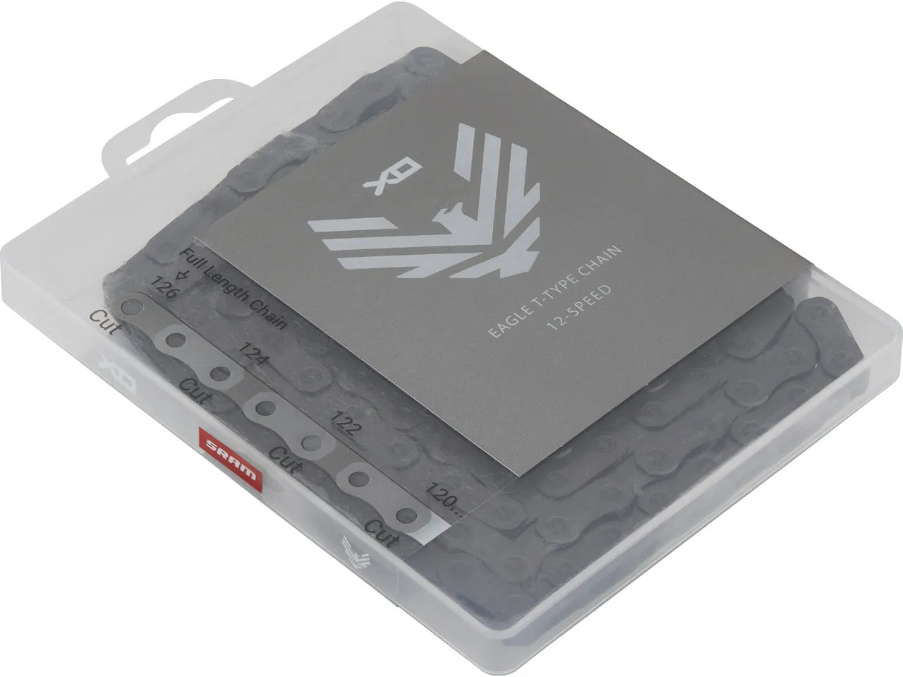 SRAM X0 Eagle Transmission 12-fach PowerLock T-Type Kette, Silver, 126 Links, 12s SRAM X0 Eagle Transmission 12-fach PowerLock T-Type Kette, Silver, 126 Links, 12s