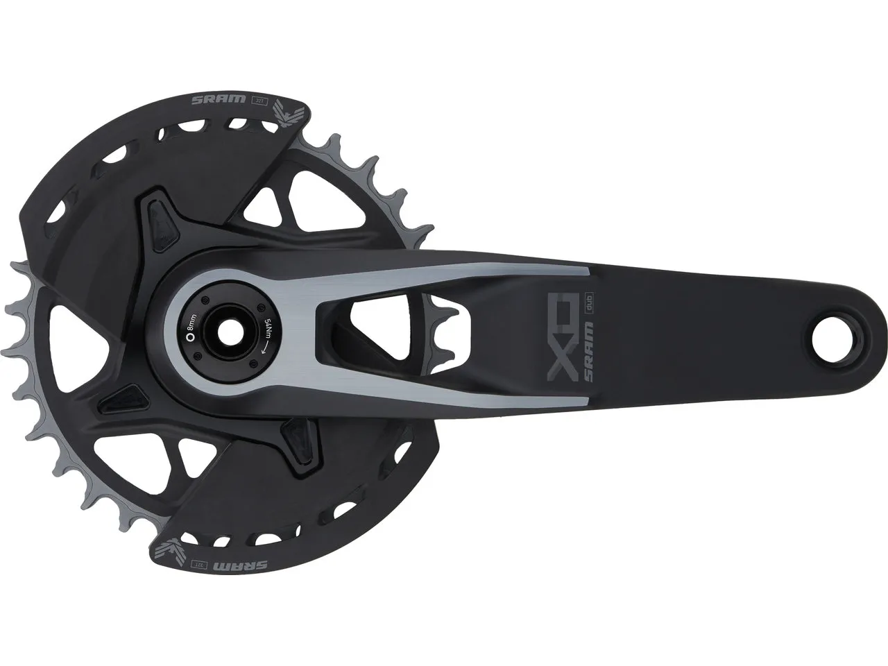 SRAM X0 Eagle Transmission T-Type DUB DM 12-fach Kurbelgarnitur, Black, 175.0mm 32t SRAM X0 Eagle Transmission T-Type DUB DM 12-fach Kurbelgarnitur, Black, 175.0mm 32t