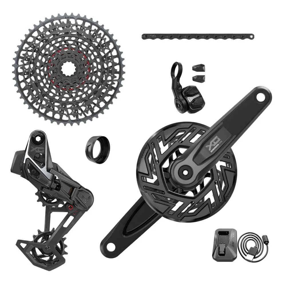 SRAM X0 T-type Eagle E-mtb 104bcd Transmission Axs Fahrradkomponentengruppe, Black, 10-52t SRAM X0 T-type Eagle E-mtb 104bcd Transmission Axs Fahrradkomponentengruppe, Black, 10-52t