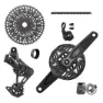 SRAM X0 T-type Eagle E-mtb 104bcd Transmission Axs Fahrradkomponentengruppe, Black, 10-52t