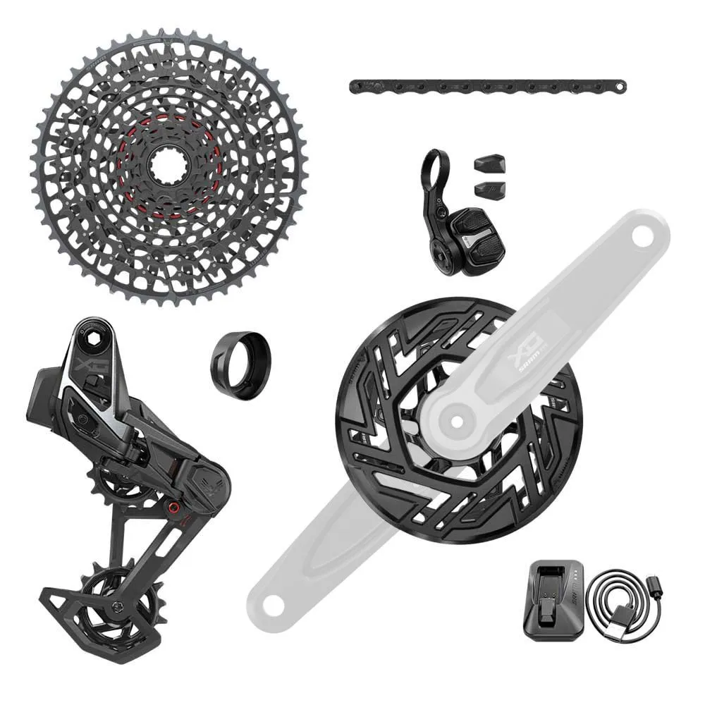 SRAM X0 T-type Eagle E-mtb 104bcd Transmission Axs Fahrradkomponentengruppe, Black, 10-52t SRAM X0 T-type Eagle E-mtb 104bcd Transmission Axs Fahrradkomponentengruppe, Black, 10-52t